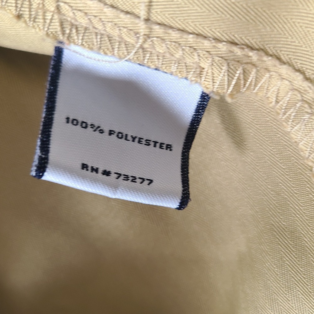 Fila Sport Golf Shorts Mens 34X9" Flat Front Chino Light Weight Beige Nylon Logo - Picture 9 of 11